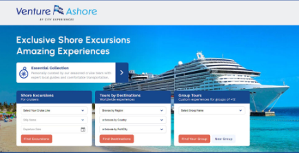 Venture Ashore推出新的旅行社门户网站